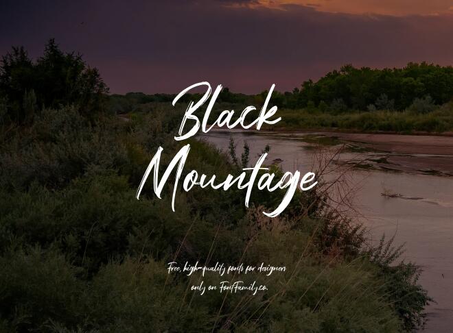 Black Mountage Font