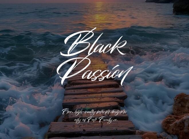 Black Passion Font