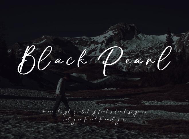 Black Pearl Font