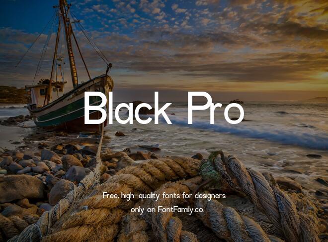 Black Pro Font