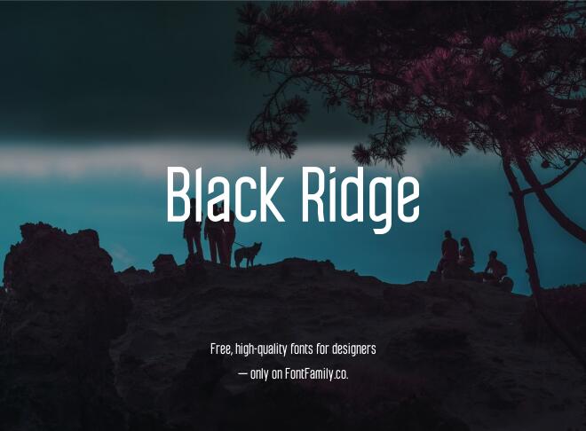 Black Ridge Font