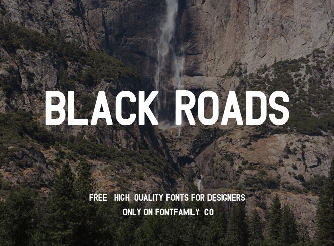 Black Roads Font