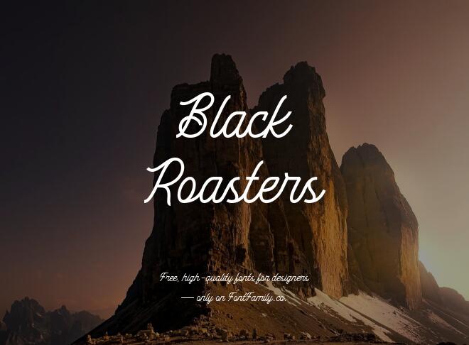Black Roasters Font