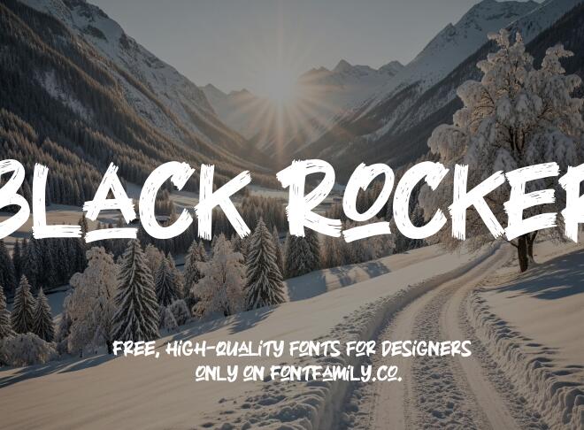 Black Rocker Font