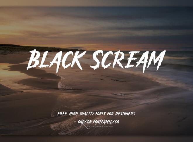 Black Scream Font