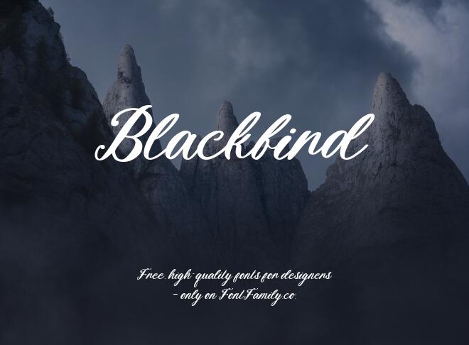 Blackbird Font