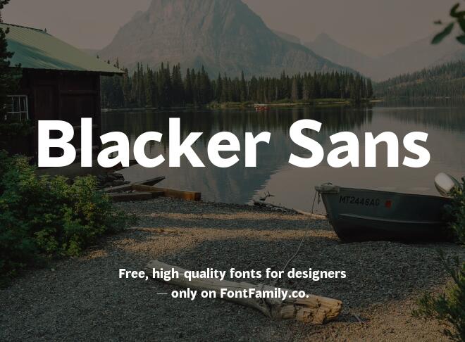 Blacker Sans Font