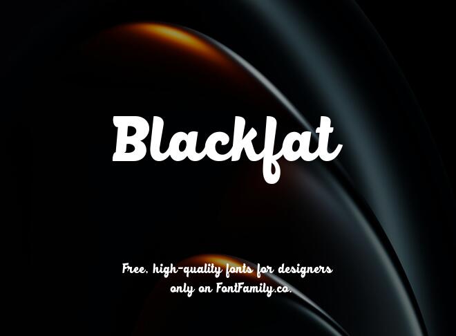 Blackfat Font