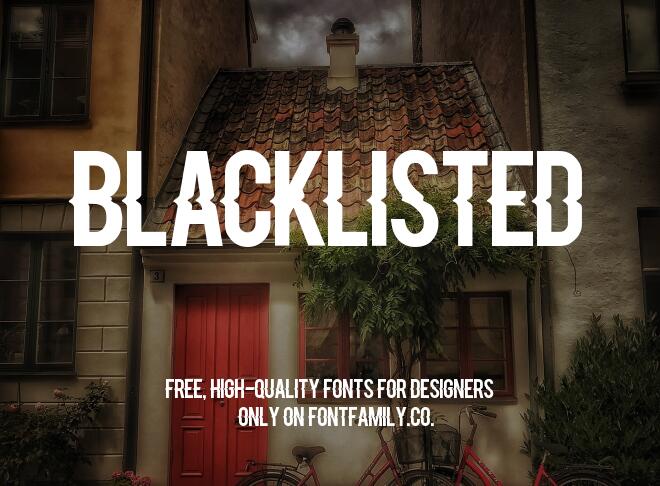 Blacklisted Font