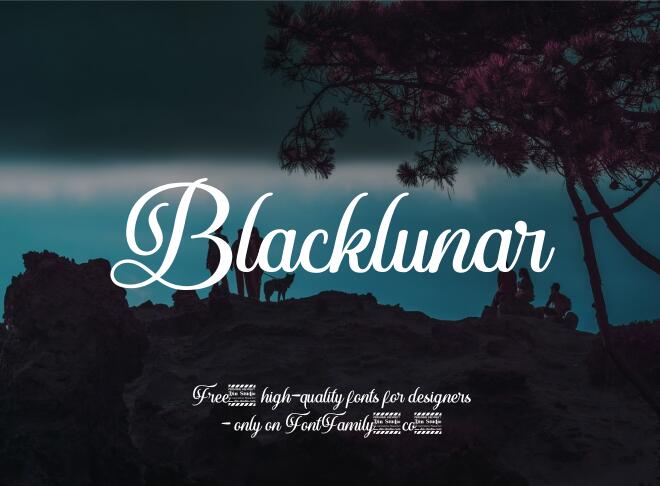 Blacklunar Font