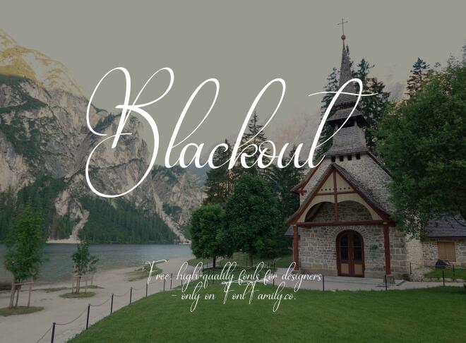 Blackout Font