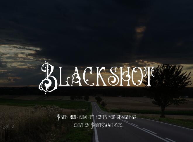 Blackshot Font