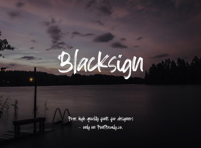 Blacksign Font