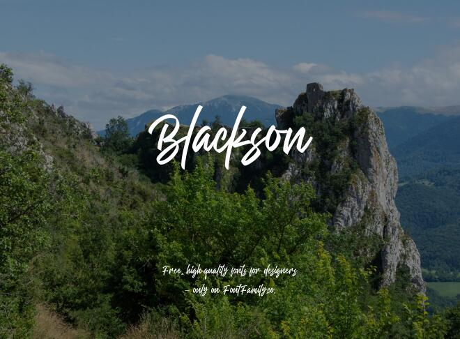 Blackson Font