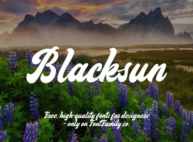 Blacksun Font