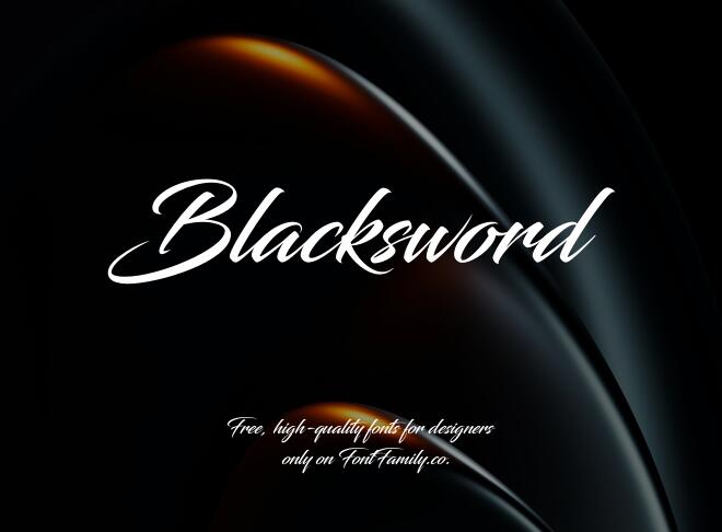 Blacksword Font