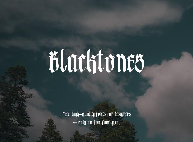 Blacktones Font