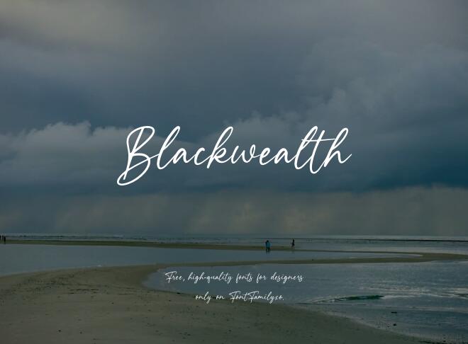 Blackwealth Font
