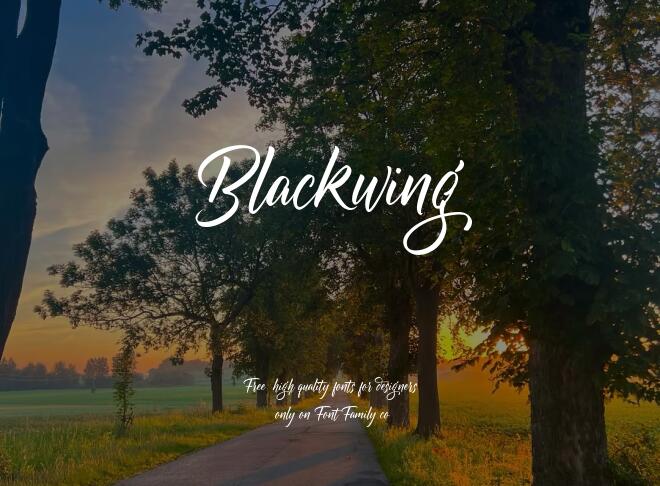 Blackwing Font