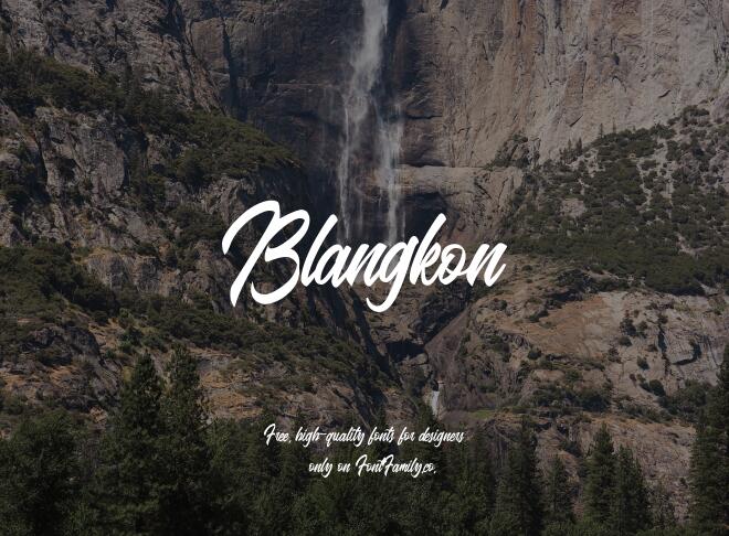 Blangkon Font