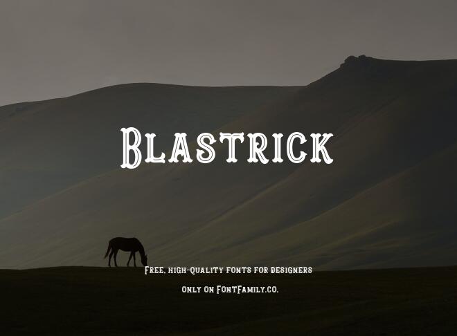 Blastrick Font