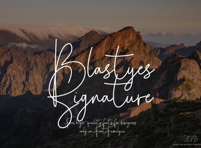 Blastyes Signature Font