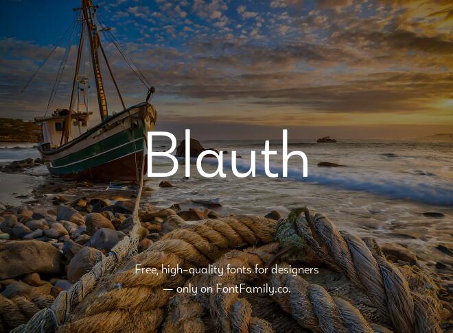 Blauth Font