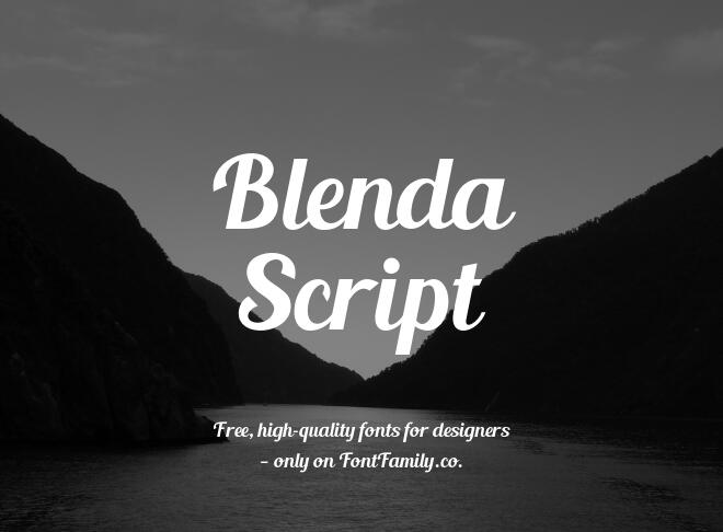 Blenda Script Font