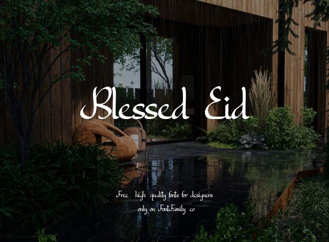 Blessed Eid Font