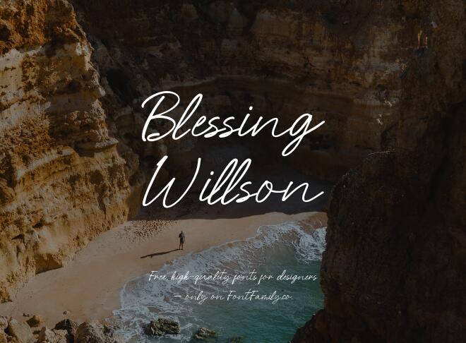 Blessing Willson Font