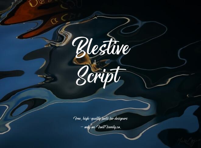 Blestive Script Font