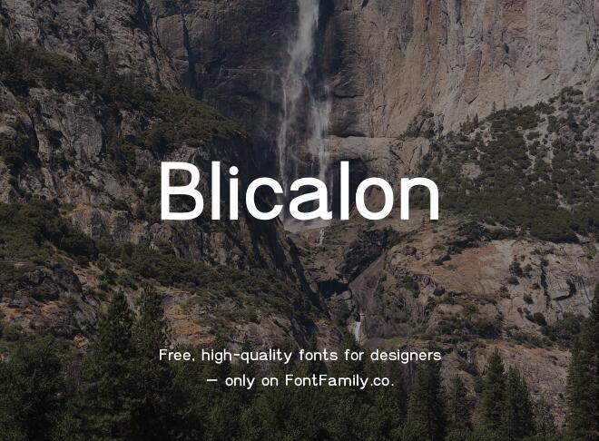 Blicalon Font