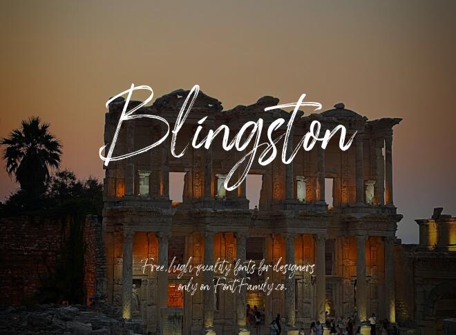 Blingston Font