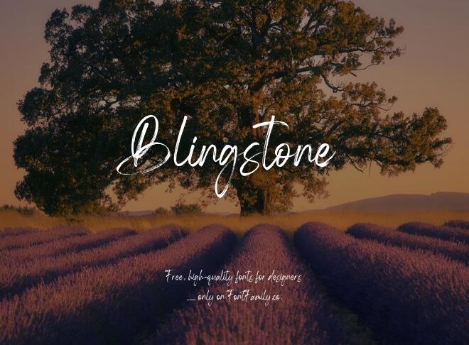 Blingstone Font