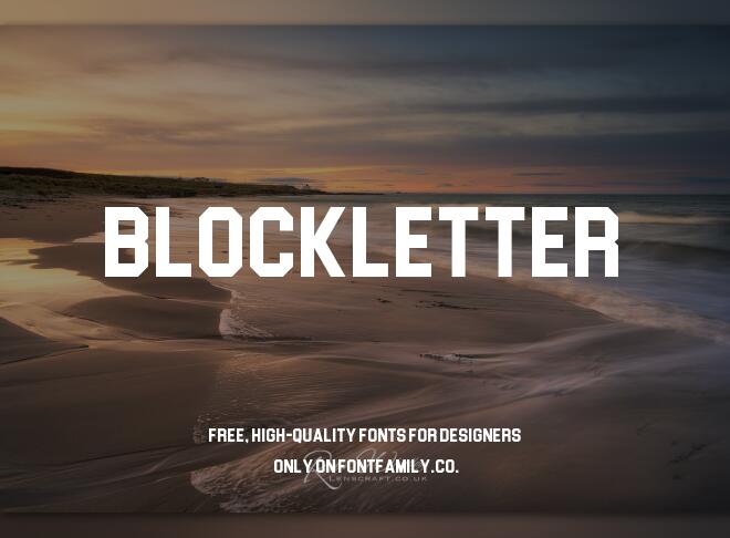 Blockletter Font