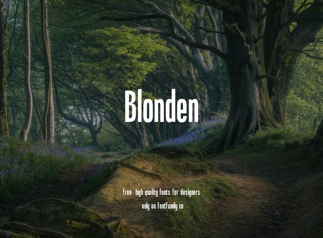 Blonden Font
