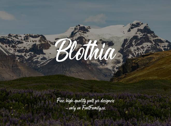 Blothia Font