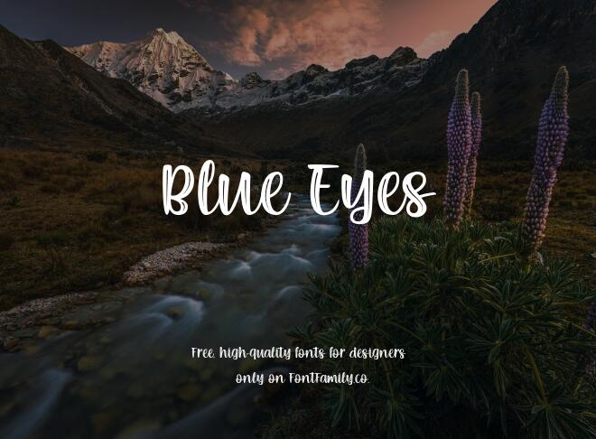 Blue Eyes Font