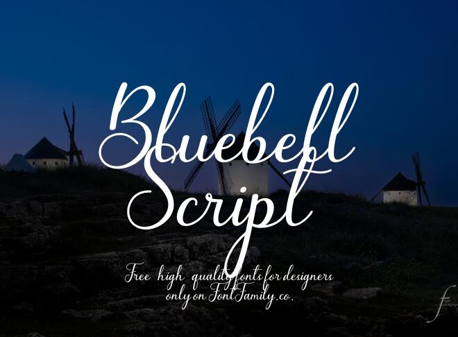 Bluebell Script Font