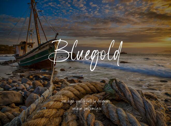 Bluegold Font