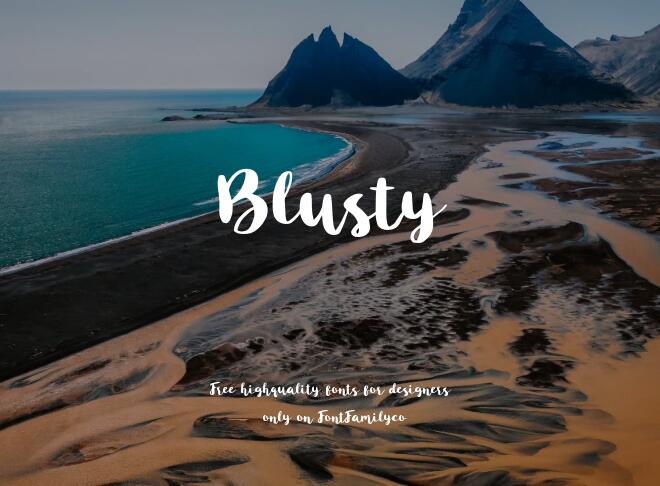 Blusty Font