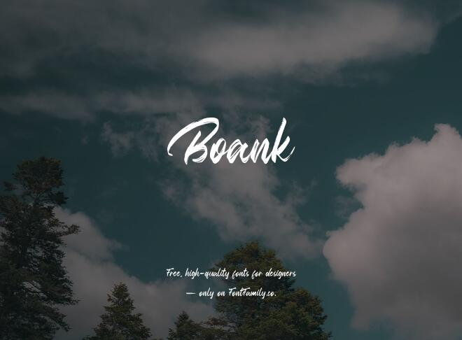 Boank Font