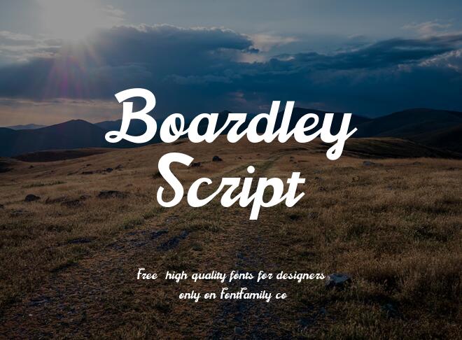 Boardley Script Font