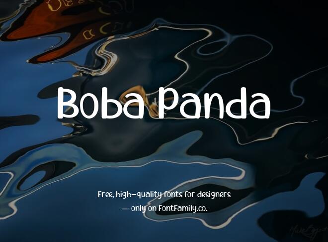 Boba Panda Font