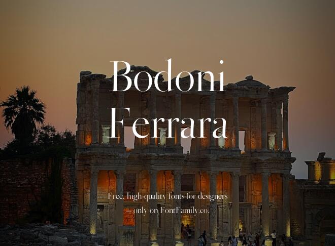 Bodoni Ferrara Font
