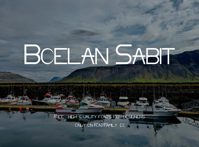 Boelan Sabit Font