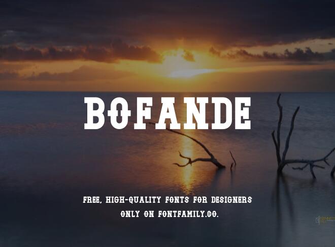 Bofande Font