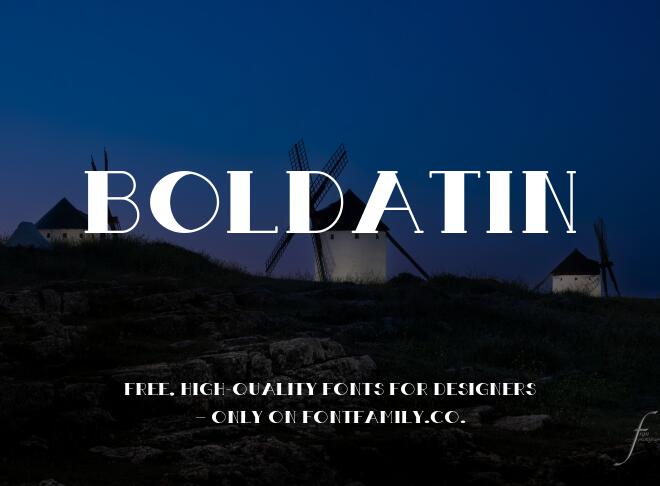 Boldatin Font