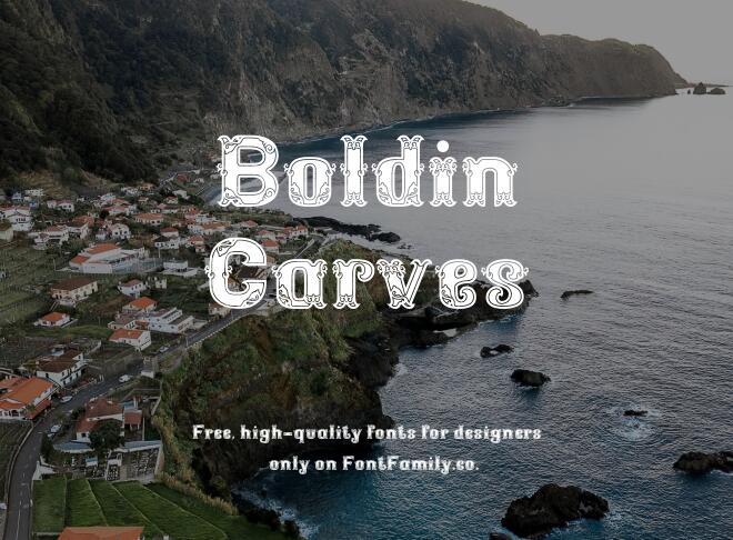 Boldin Carves Font
