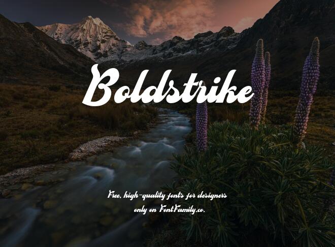 Boldstrike Font